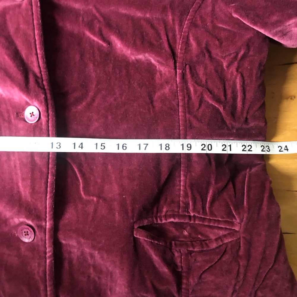 Hopeless Romantic Velvet Coat Size XXL Burgundy Victorian Whimsigoth 90s Witchy - Picture 11 of 13